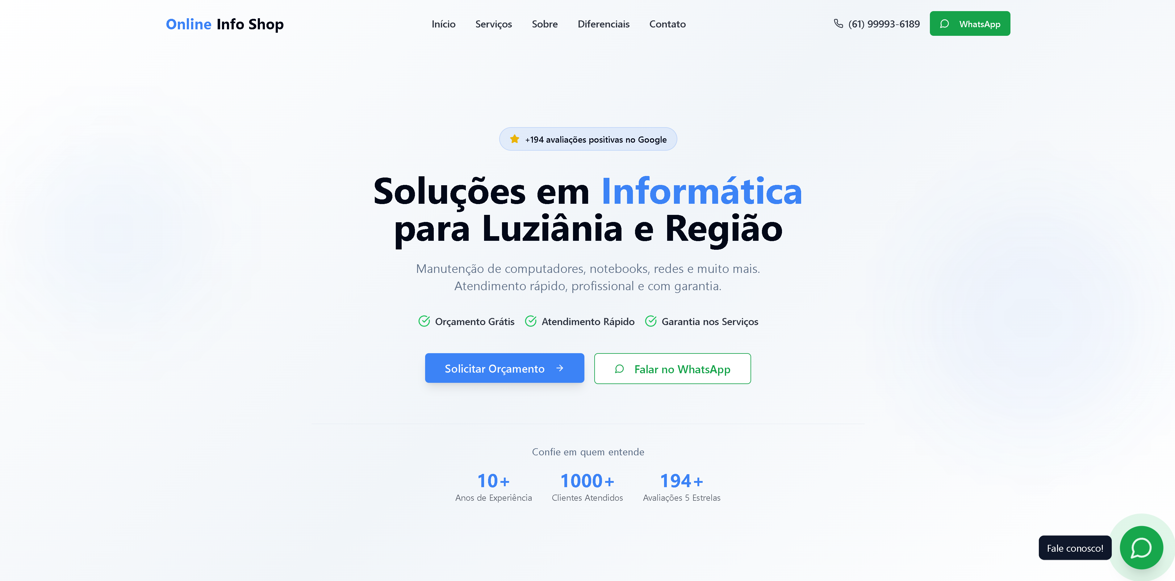Site Institucional com Foco em Conversão